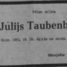 Jūlijs (Julius) Aleksandrs Taubenbergs